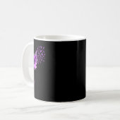 Mug Surdose de tournesol violet de papillon (Devant gauche)