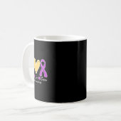 Mug Surdose Sensibilisation Paix Amour Coeur Ribbon Fa (Devant gauche)
