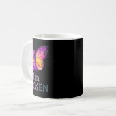 Mug Surdose Sensibilisation Papillon Violet Ruban Je s (Devant gauche)