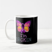 Mug Surdose Sensibilisation Papillon Violet Ruban Je s (Gauche)