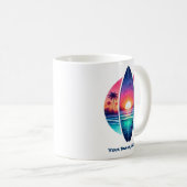 Mug Surf au coucher du soleil (Devant droit)
