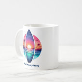 Mug Surf au coucher du soleil (Devant gauche)