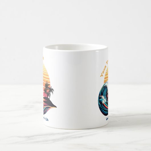 Mug Surf au coucher du soleil (Centre)