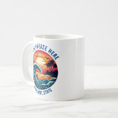 Mug Surf au Sunset Retro Style (Devant gauche)