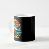 Mug Surf bigfoot rétro plage de coucher de soleil plag (Devant gauche)