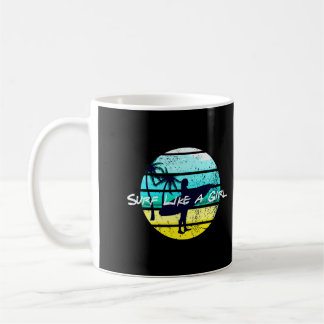 Mug Surf Comme Une Fille Surfer Girl Cadeau Surfboard 