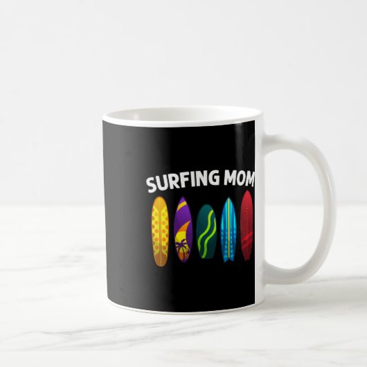 Mug Surf cool pour maman Maman surfeuse Planche de sur (Droite)