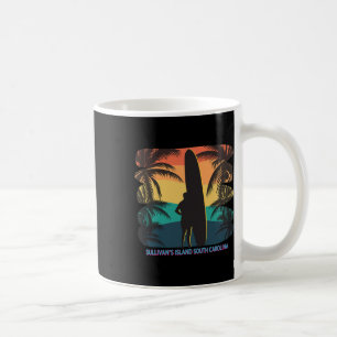 Mug Surf de palmiers de l'île de Sullivan en Caroline