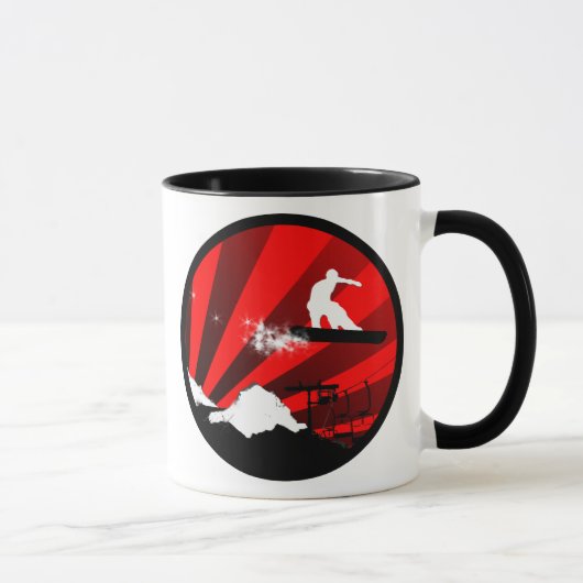 Mug surf des neiges : traînée de poudre (Droite)
