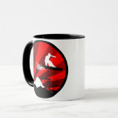 Mug surf des neiges : traînée de poudre (Devant gauche)