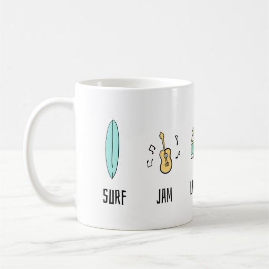 Mug Surf Jam vit dans une Van (Gauche)