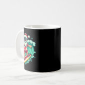 Mug Surf Père Noël Tropical Noël Vacances Noël À (Devant gauche)