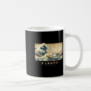Mug Surf Samoyed Kanagawa Vague Chien Japonais Drôle