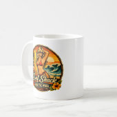 Mug Surf Shack Surfer Pin-Up | Ride The Wave Beach (Devant gauche)