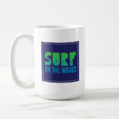 Mug Surf sur l'affiche de vagues (Gauche)