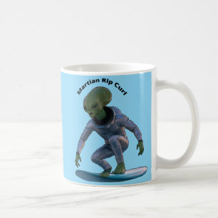 Mug Surf Surf Espace de surf Martian Riding a Wave URM