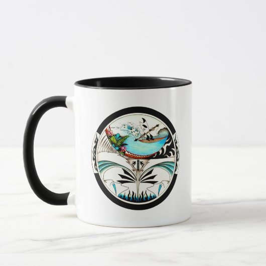 Mug Surf tropical Mandala (Gauche)