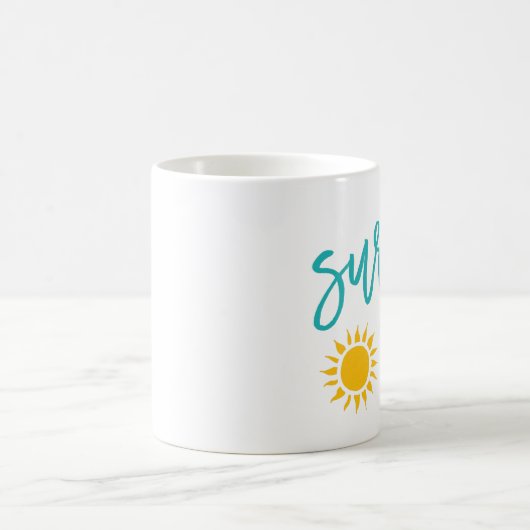 Mug Surf - Typographie estivale (Centre)