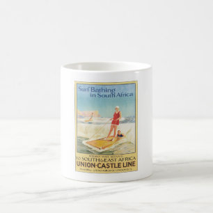 Mug Surf vintage baignant l'Afrique du Sud