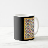 Mug Surface composée avec bordure jaune (Devant droit)