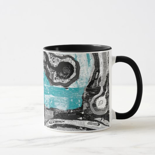 Mug Surface Current – Abstract Flow & Structure Combo (Droite)