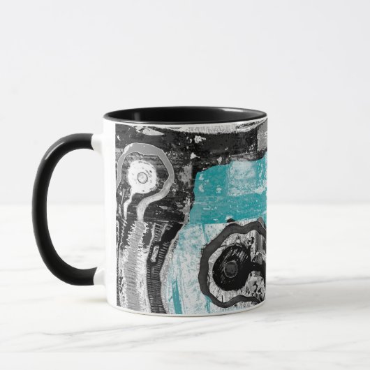 Mug Surface Current – Abstract Flow & Structure Combo (Gauche)