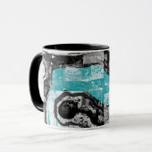 Mug Surface Current – Abstract Flow & Structure Combo (Devant gauche)