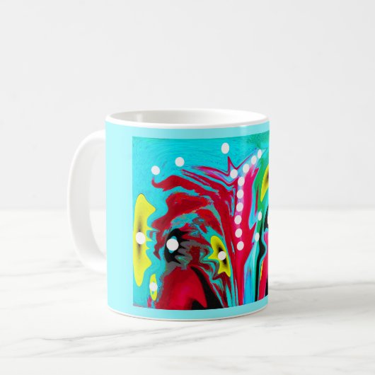 Mug Surface d'une lune alien (Devant gauche)