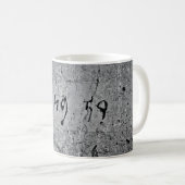 Mug Surface en béton noir et gris (Devant droit)