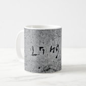Mug Surface en béton noir et gris (Devant gauche)
