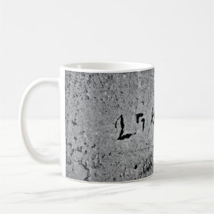 Mug Surface en béton noir et gris