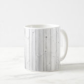 Mug Surface en bois de texture blanche (Devant droit)