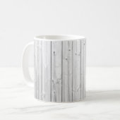Mug Surface en bois de texture blanche (Devant gauche)