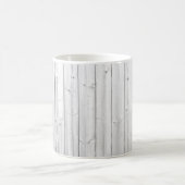 Mug Surface en bois de texture blanche (Centre)