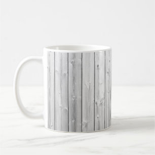 Mug Surface en bois de texture blanche