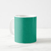 Mug Surface texturisée sarcelle avec un motif subtil e (Devant gauche)