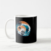 Mug Surfboarder Hawaii Wave Surf Surfboard Lover Be (Gauche)