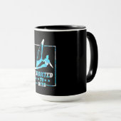 Mug Surfer Addicité Au Vent (Devant droit)