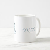 Mug Surfer bleu (Devant droit)