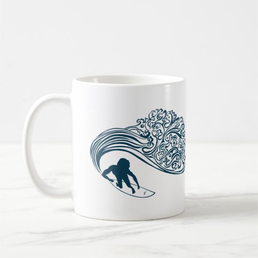 Mug Surfer bleu (Gauche)