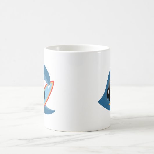 Mug Surfer de pingouin (Centre)