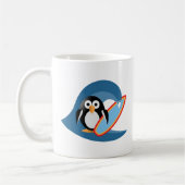 Mug Surfer de pingouin (Gauche)