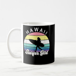 Mug Surfer Girl Hawaii Vintage Hawaii Surf Surf B