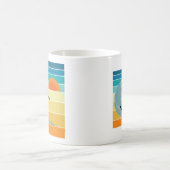 Mug Surfer Girl Sunset Vintage (Centre)
