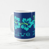 Mug Surfer hawaïen "de Pono vivant" de ketmie d'Aqua (Devant gauche)