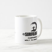Mug Surfer personnalisé (Devant droit)