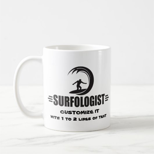 Mug Surfer personnalisé (Gauche)