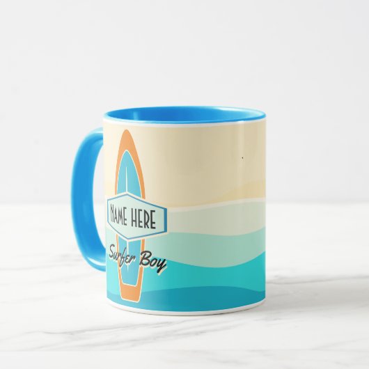 Mug Surfer sur la plage (Devant gauche)