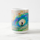 Mug Surfer sur le tonneau (Centre)