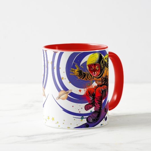 Mug Surfer sur le vortex (Devant droit)